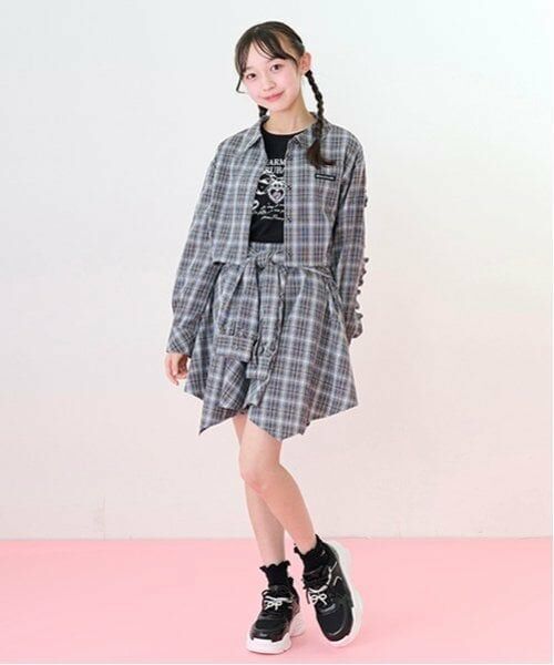 mezzo piano junior / メゾピアノジュニア シャツ・ブラウス | クロップド丈フリルシャツ | 詳細6