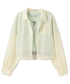 mezzo piano junior / メゾピアノジュニア シャツ・ブラウス | シアーシャツ＆リブTシャツセット