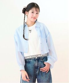 mezzo piano junior / メゾピアノジュニア シャツ・ブラウス | シアーシャツ＆リブTシャツセット