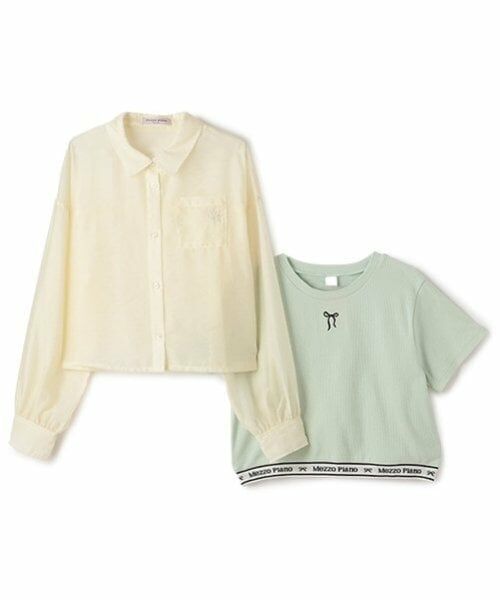 mezzo piano junior / メゾピアノジュニア シャツ・ブラウス | シアーシャツ＆リブTシャツセット | 詳細2