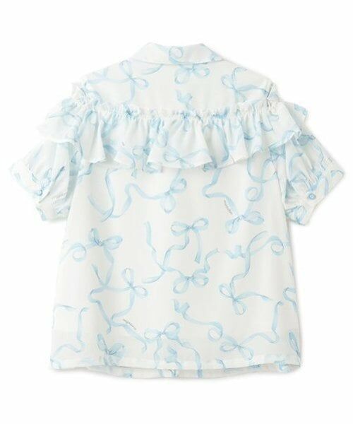 mezzo piano junior / メゾピアノジュニア シャツ・ブラウス | 【ニコ☆プチ・Cuugal掲載】リボン柄ボウタイつきフリルブラウス | 詳細13