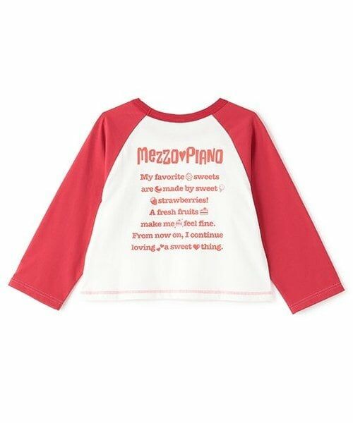 mezzo piano junior / メゾピアノジュニア Tシャツ | 復刻♪ 配色ラグラン7分袖Tシャツ | 詳細1