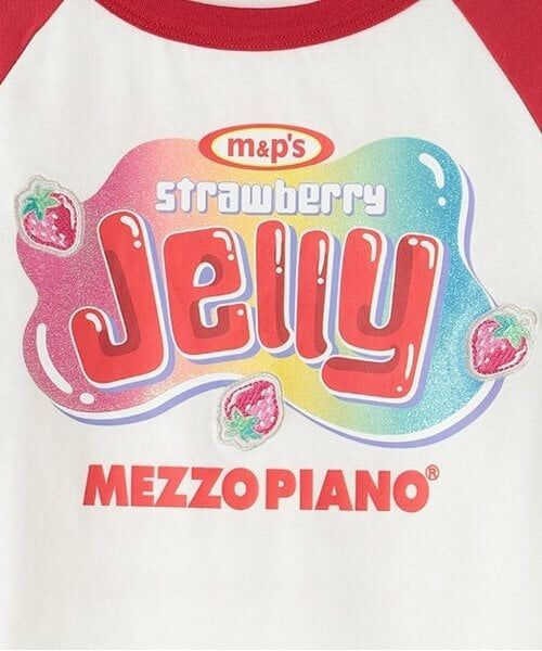 mezzo piano junior / メゾピアノジュニア Tシャツ | 復刻♪ 配色ラグラン7分袖Tシャツ | 詳細3