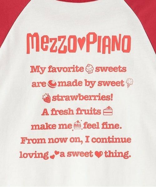mezzo piano junior / メゾピアノジュニア Tシャツ | 復刻♪ 配色ラグラン7分袖Tシャツ | 詳細5