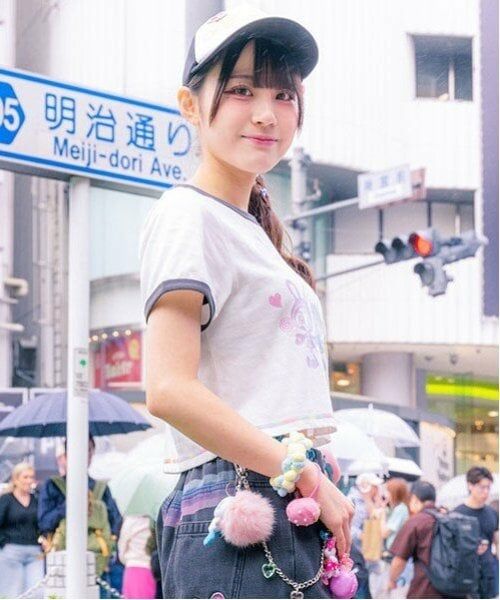 mezzo piano junior / メゾピアノジュニア Tシャツ | 復刻♪ レインボーベリエちゃんリンガーTシャツ | 詳細15