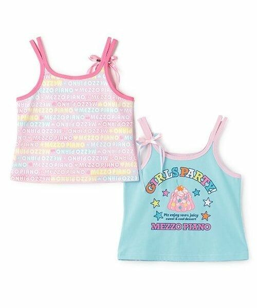 mezzo piano junior / メゾピアノジュニア キャミソール・チューブトップ | 復刻♪ 配色RETRO POPキャミソール | 詳細9