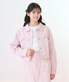 mezzo piano junior / メゾピアノジュニア ブルゾン | リボンフラップデニムジャケット