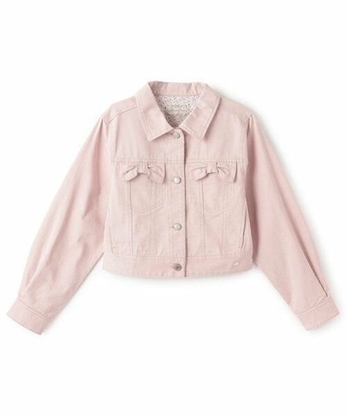 mezzo piano junior / メゾピアノジュニア ブルゾン | リボンフラップデニムジャケット | 詳細10