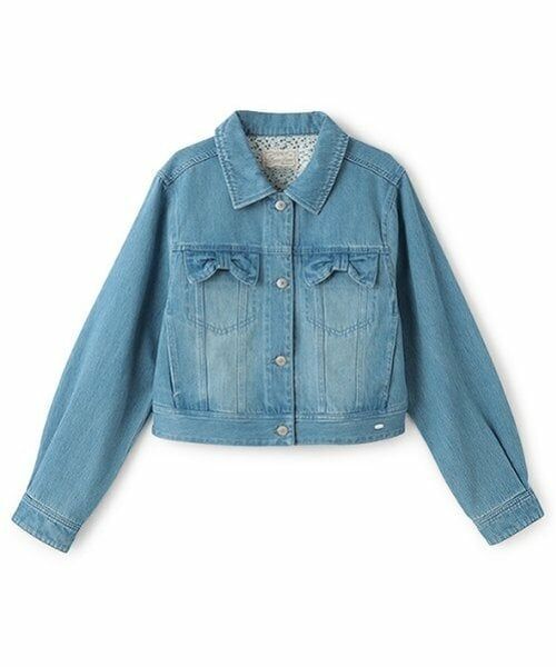 mezzo piano junior / メゾピアノジュニア ブルゾン | リボンフラップデニムジャケット | 詳細11