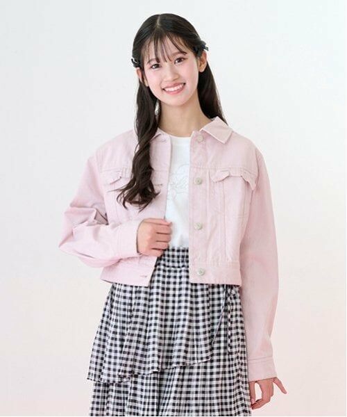 mezzo piano junior / メゾピアノジュニア ブルゾン | リボンフラップデニムジャケット | 詳細7