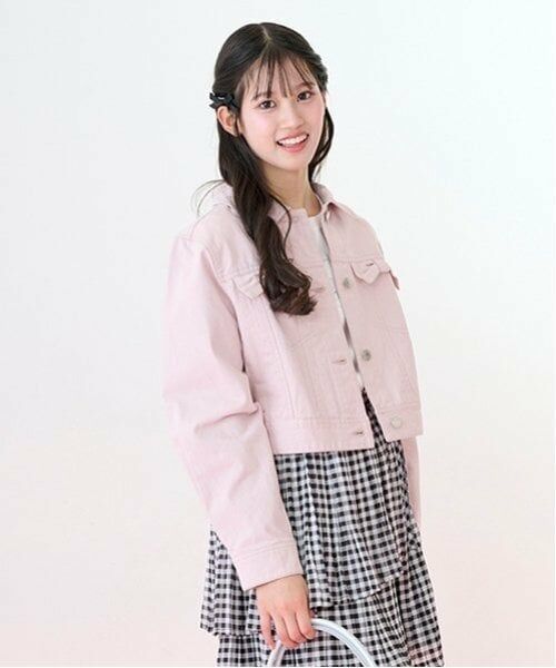 mezzo piano junior / メゾピアノジュニア ブルゾン | リボンフラップデニムジャケット | 詳細8