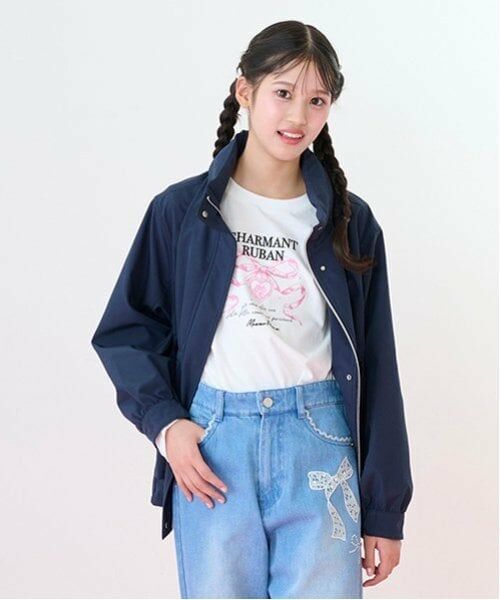 mezzo piano junior / メゾピアノジュニア ブルゾン | 【撥水】2WAYマウンテンパーカ | 詳細10