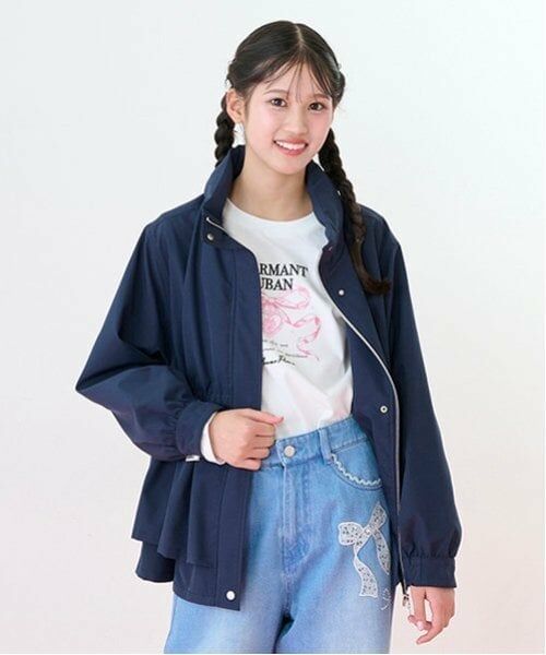 mezzo piano junior / メゾピアノジュニア ブルゾン | 【撥水】2WAYマウンテンパーカ | 詳細11