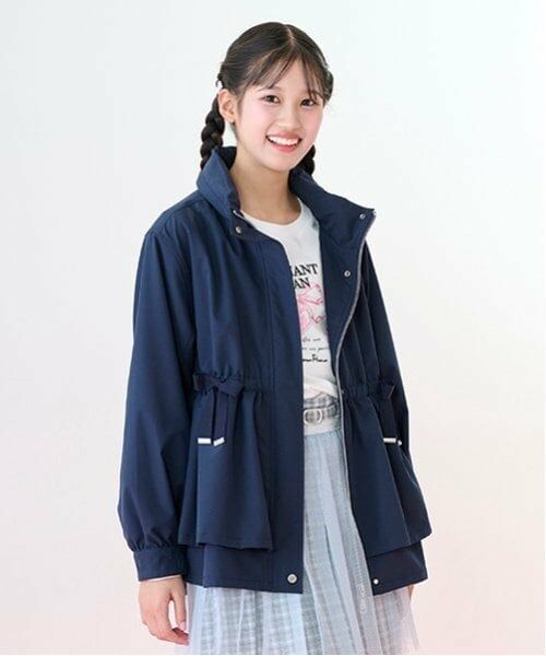 mezzo piano junior / メゾピアノジュニア ブルゾン | 【撥水】2WAYマウンテンパーカ | 詳細12