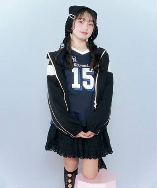 mezzo piano junior / メゾピアノジュニア ブルゾン | 【撥水】切り替えトラックジャケット | 詳細2