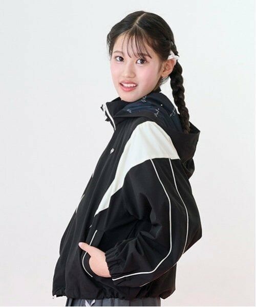 mezzo piano junior / メゾピアノジュニア ブルゾン | 【撥水】切り替えトラックジャケット | 詳細4