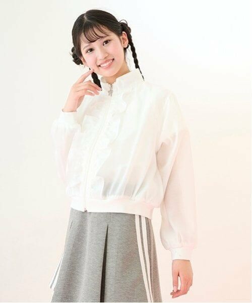 mezzo piano junior / メゾピアノジュニア ブルゾン | シアーブルゾン（オフ ホワイト）