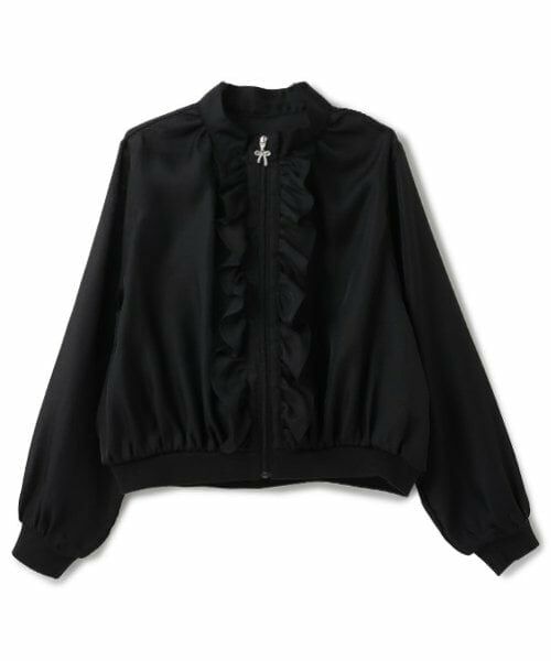 mezzo piano junior / メゾピアノジュニア ブルゾン | シアーブルゾン（黒）