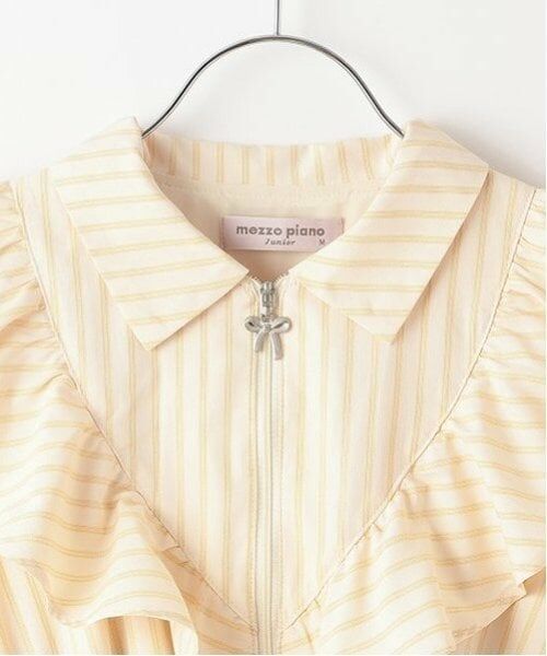 mezzo piano junior / メゾピアノジュニア ミニ丈・ひざ丈ワンピース | 【ニコ☆プチ掲載】ハーフジップフリルワンピース | 詳細12