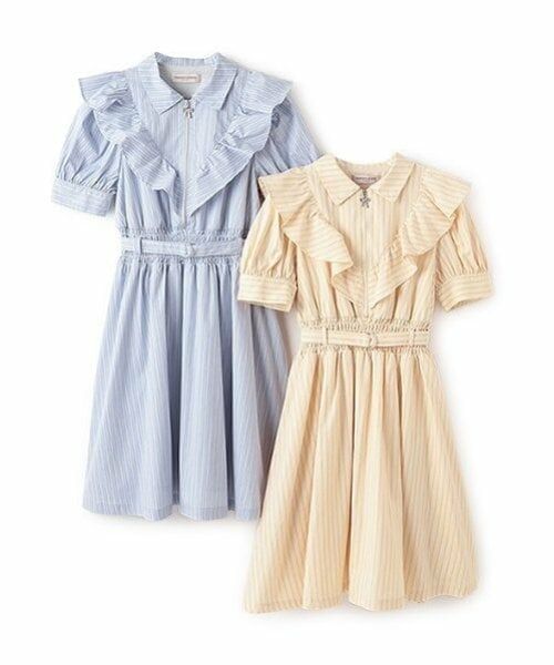 mezzo piano junior / メゾピアノジュニア ミニ丈・ひざ丈ワンピース | 【ニコ☆プチ掲載】ハーフジップフリルワンピース | 詳細8