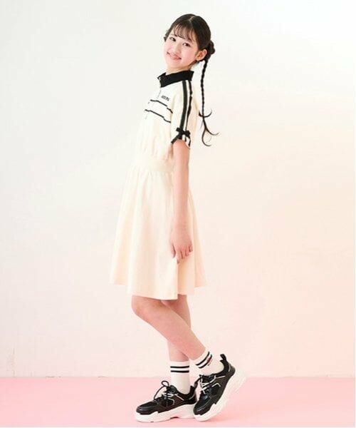 mezzo piano junior / メゾピアノジュニア ミニ丈・ひざ丈ワンピース | トラックワンピース | 詳細11