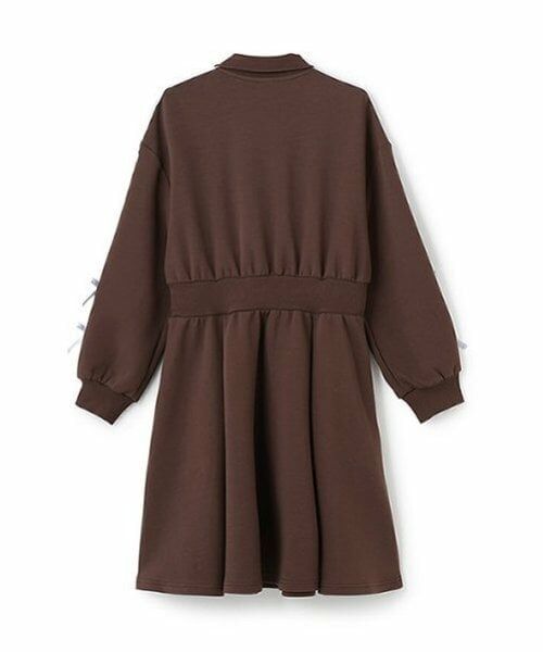 mezzo piano junior / メゾピアノジュニア ミニ丈・ひざ丈ワンピース | ハーフジップサイドリボンワンピース | 詳細8