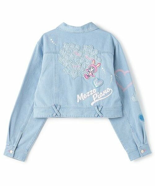 mezzo piano junior / メゾピアノジュニア ブルゾン | 復刻♪ ハートいっぱいデニムジャケット | 詳細1