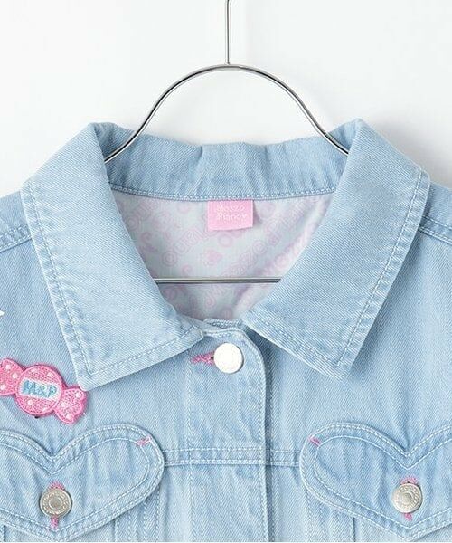 mezzo piano junior / メゾピアノジュニア ブルゾン | 復刻♪ ハートいっぱいデニムジャケット | 詳細2