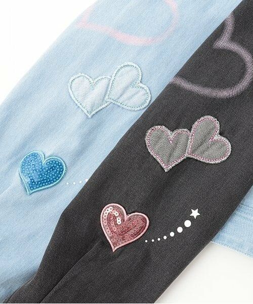 mezzo piano junior / メゾピアノジュニア ブルゾン | 復刻♪ ハートいっぱいデニムジャケット | 詳細4