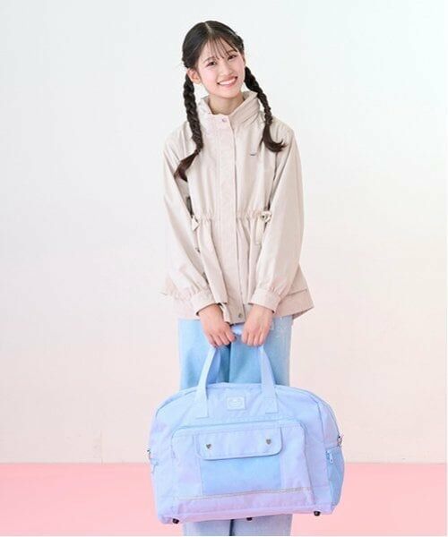 mezzo piano junior / メゾピアノジュニア ボストンバッグ | 【Cuugal掲載】トラベルポーチつき3WAYボストンバッグ（ライト ブルー）