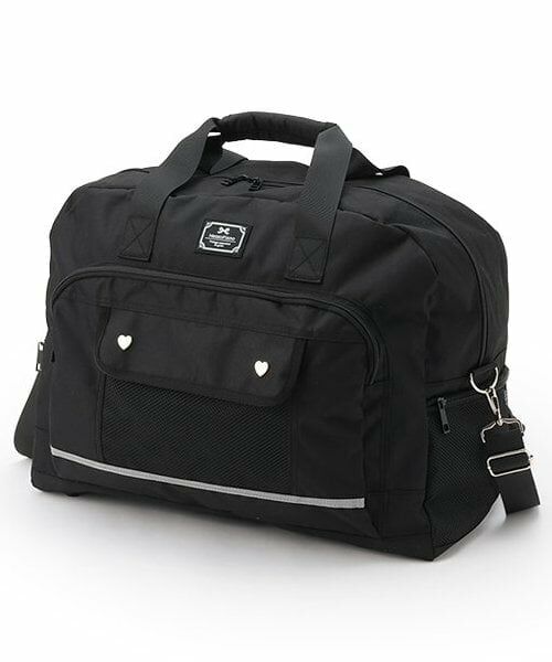 mezzo piano junior / メゾピアノジュニア ボストンバッグ | 【Cuugal掲載】トラベルポーチつき3WAYボストンバッグ（黒）