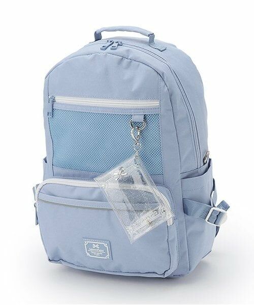 mezzo piano junior / メゾピアノジュニア リュック・バックパック | 【Cuugal掲載】クリアラメポーチつきリュック（ライト ブルー）