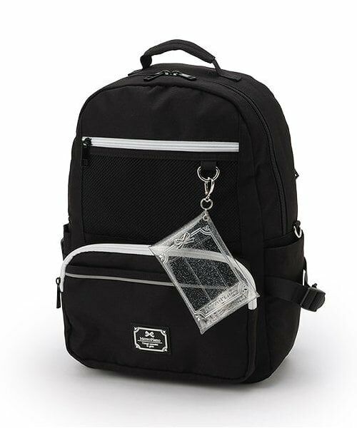mezzo piano junior / メゾピアノジュニア リュック・バックパック | 【Cuugal掲載】クリアラメポーチつきリュック（黒）