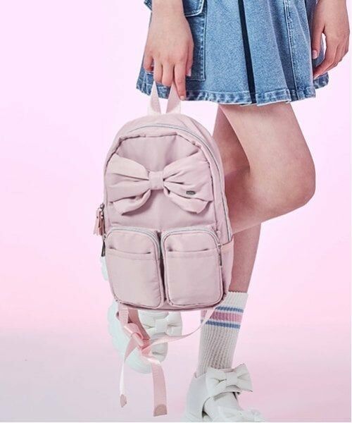 mezzo piano junior / メゾピアノジュニア リュック・バックパック | リボンボディバッグ（ピンク）