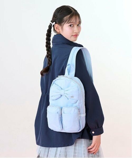 mezzo piano junior / メゾピアノジュニア リュック・バックパック | リボンボディバッグ（ライト ブルー）
