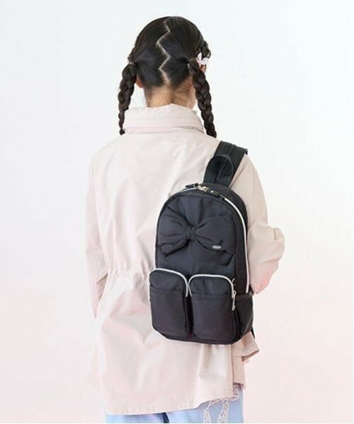 mezzo piano junior / メゾピアノジュニア リュック・バックパック | リボンボディバッグ（黒）