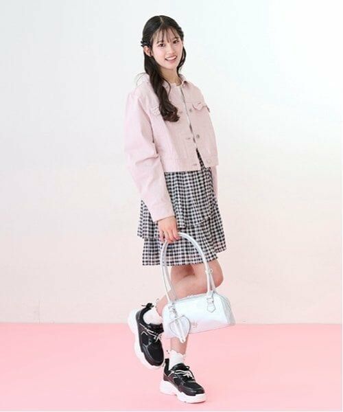 mezzo piano junior / メゾピアノジュニア ハンドバッグ | 【ニコ☆プチ・Cuugal掲載】ハートチャームつきロングハンドルバッグ | 詳細10