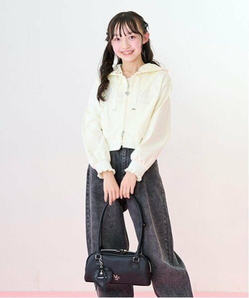 mezzo piano junior / メゾピアノジュニア ハンドバッグ | 【ニコ☆プチ・Cuugal掲載】ハートチャームつきロングハンドルバッグ | 詳細11