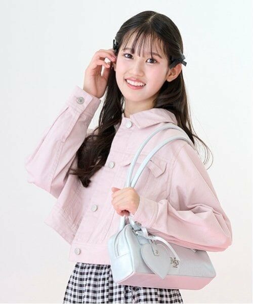 mezzo piano junior / メゾピアノジュニア ハンドバッグ | 【ニコ☆プチ・Cuugal掲載】ハートチャームつきロングハンドルバッグ | 詳細8