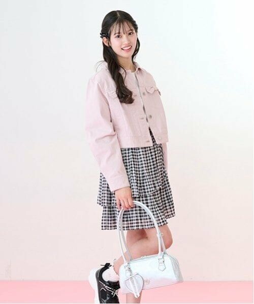 mezzo piano junior / メゾピアノジュニア ハンドバッグ | 【ニコ☆プチ・Cuugal掲載】ハートチャームつきロングハンドルバッグ | 詳細9