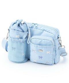 mezzo piano junior / メゾピアノジュニア ショルダーバッグ | リボン柄ペットボトルホルダーつきショルダーバッグ