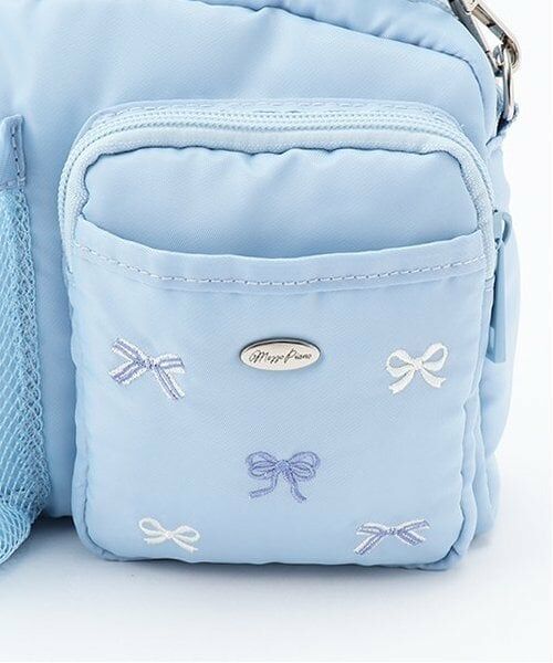 mezzo piano junior / メゾピアノジュニア ショルダーバッグ | リボン柄ペットボトルホルダーつきショルダーバッグ | 詳細4