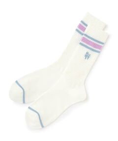 mezzo piano junior / メゾピアノジュニア ソックス | ラインリブソックス