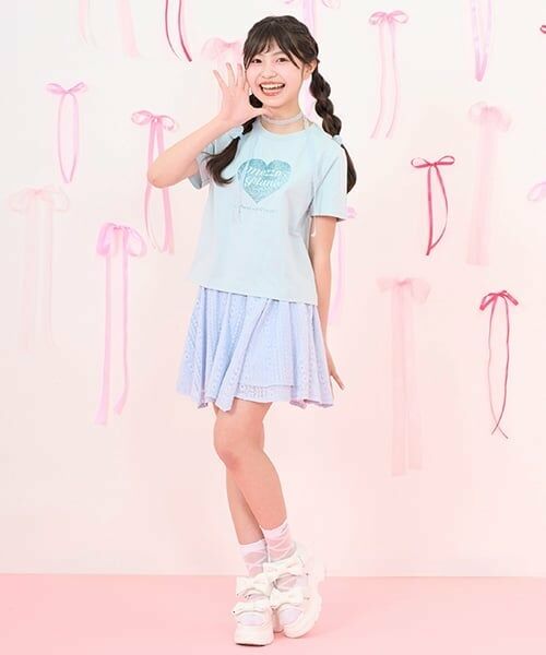 mezzo piano junior / メゾピアノジュニア ソックス | 【ニコ☆プチ掲載】シアーレースアップソックス | 詳細6