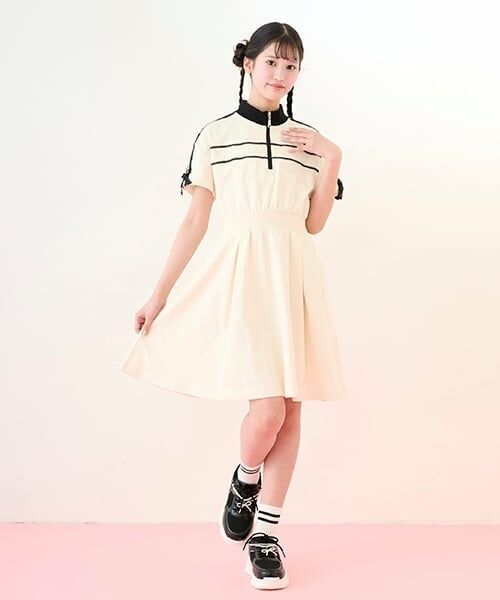 mezzo piano junior / メゾピアノジュニア ソックス | 【ニコ☆プチ掲載】ライン&チェリー刺しゅうソックス | 詳細10