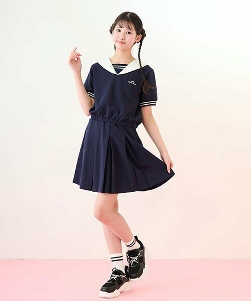 mezzo piano junior / メゾピアノジュニア ソックス | 【ニコ☆プチ掲載】ライン&チェリー刺しゅうソックス | 詳細14