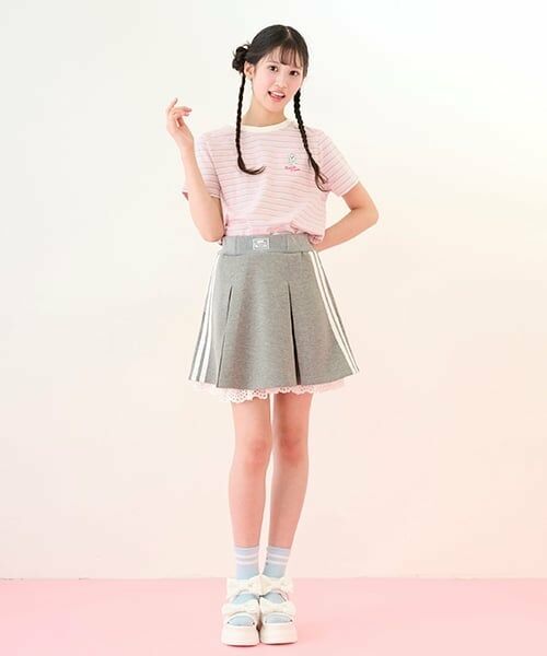 mezzo piano junior / メゾピアノジュニア ソックス | 【ニコ☆プチ掲載】ライン&チェリー刺しゅうソックス | 詳細20