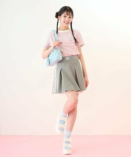 mezzo piano junior / メゾピアノジュニア ソックス | 【ニコ☆プチ掲載】ライン&チェリー刺しゅうソックス | 詳細7