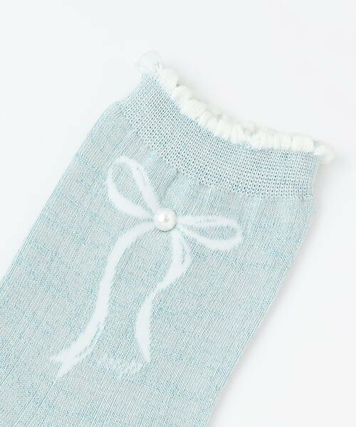 mezzo piano junior / メゾピアノジュニア ソックス | リボン&パールソックス | 詳細1