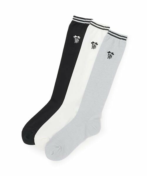 mezzo piano junior / メゾピアノジュニア ソックス | 細ラインハイソックス | 詳細5